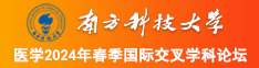 插B视频免费观看南方科技大学医学2024年春季国际交叉学科论坛